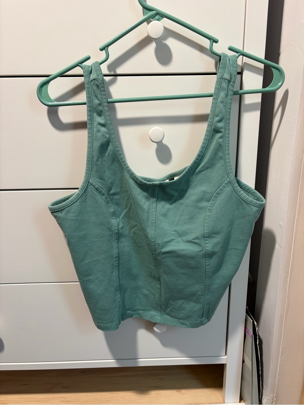 Levi's Mint Green Cropped Tank Top